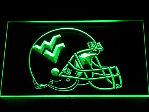 West Virginia Mountaineers Helmet Neon Light LED Sign