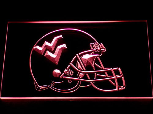 West Virginia Mountaineers Helmet Neon Light LED Sign