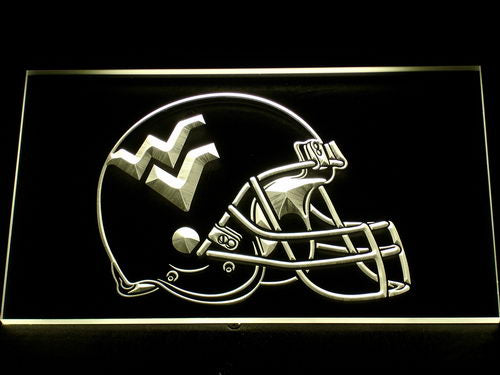 West Virginia Mountaineers Helmet Neon Light LED Sign