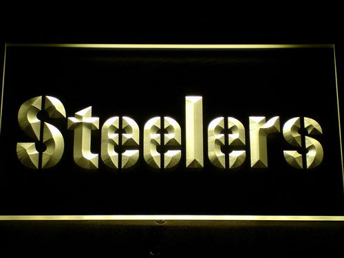Pittsburgh Steelers Text Neon Light LED Sign