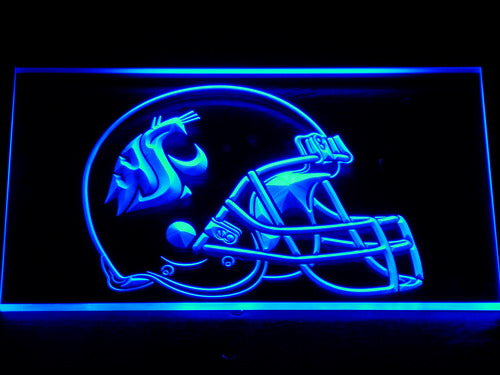 Washington State Cougars Helmet Football Neon Light LED Sign