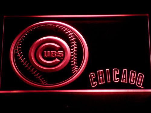 Chicago Cubs Bar Neon Light LED Sign