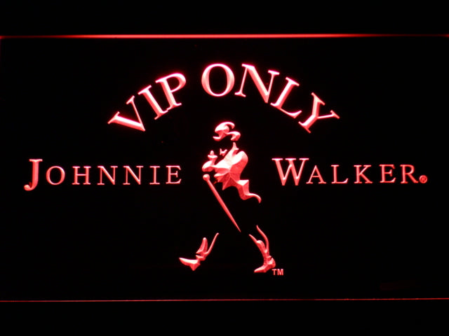 Johnnie Walker VIP Only Neon Light LED Sign