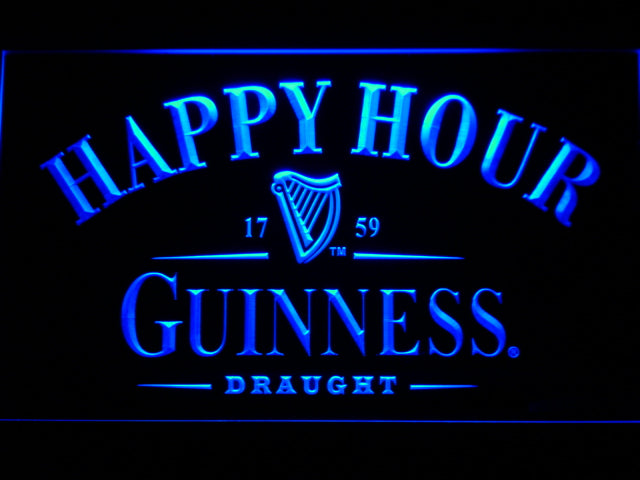 Guinness Draught Happy Hour Neon Light LED Sign