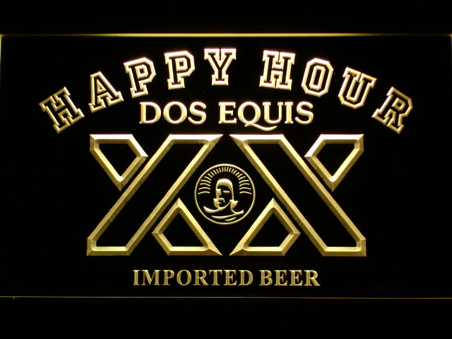 Dos Equis Happy Hour Neon Light LED Sign