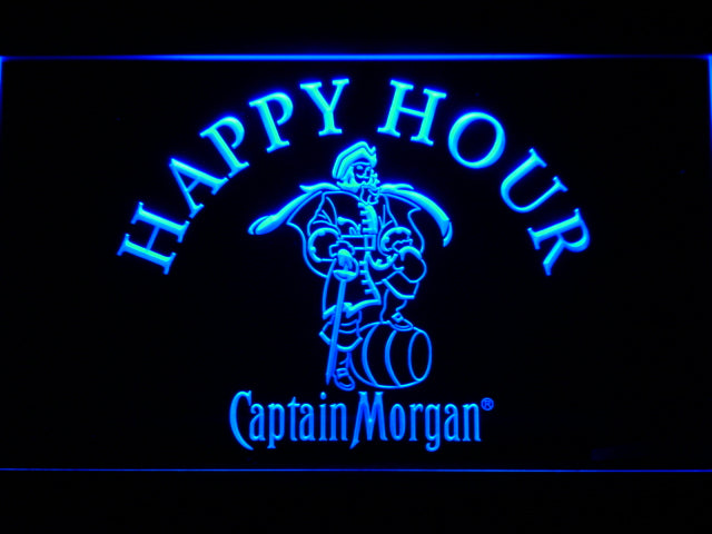 Captain Morgan Happy Hour Neon Light LED Sign