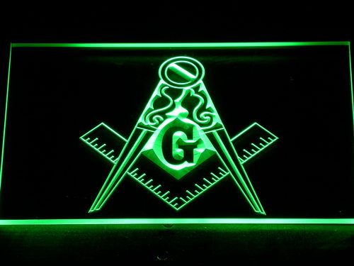 Masonic Mason Freemason Neon Light LED Sign