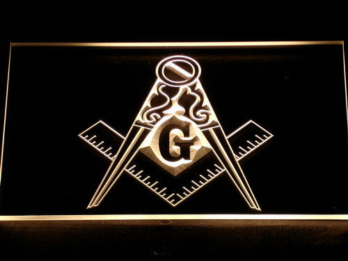 Masonic Mason Freemason Neon Light LED Sign
