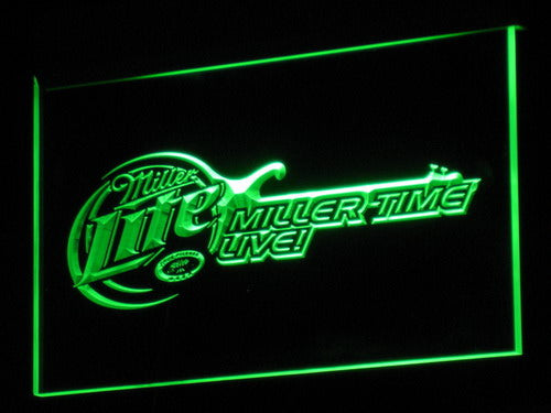 Miller Lite Miller Time Live LED Neon Sign