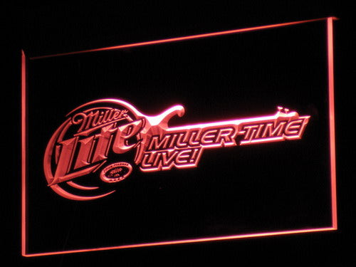 Miller Lite Miller Time Live LED Neon Sign