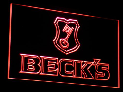 Beck's Beer Bar Pub Club Neon Light LED Sign