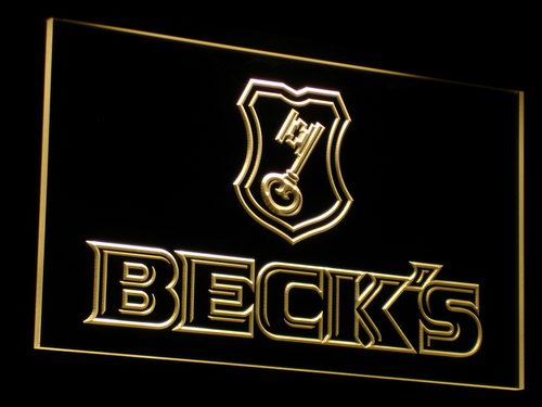 Beck's Beer Bar Pub Club Neon Light LED Sign