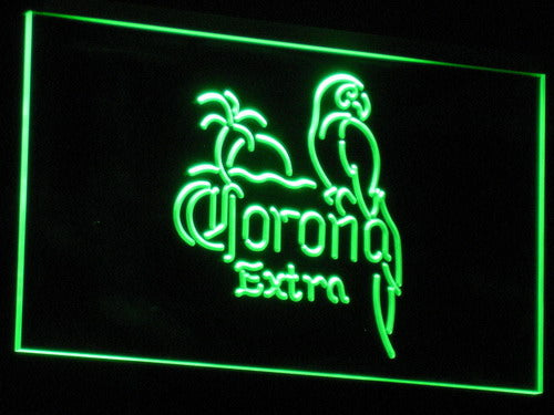 Corona Extra - Parrot Beer Open Bar LED Neon Sign