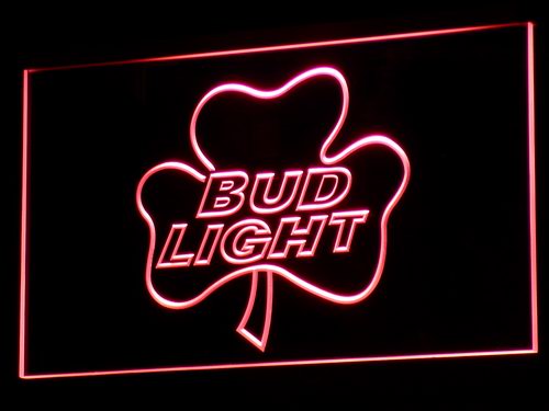 Bud Light Shamrock LED Neon Sign
