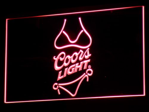 Coors Light Bikini Beer LED Neon Sign