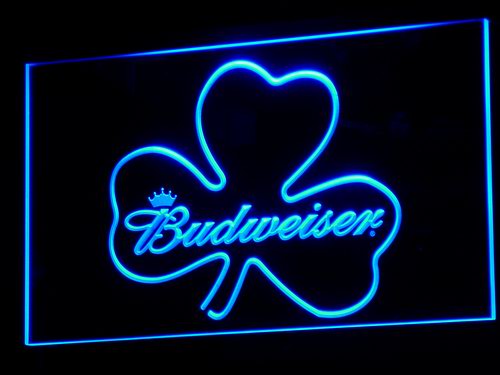 Budweiser Shamrock Neon Light LED Sign