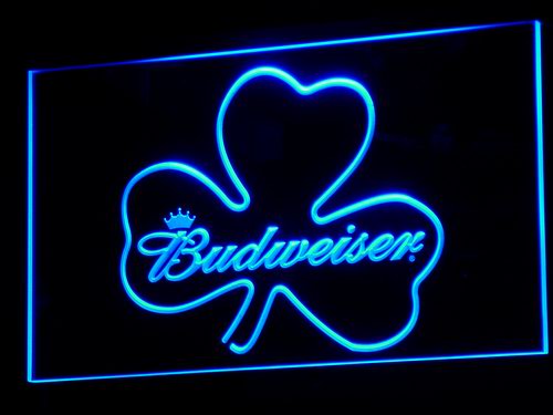 Budweiser Shamrock LED Neon Sign