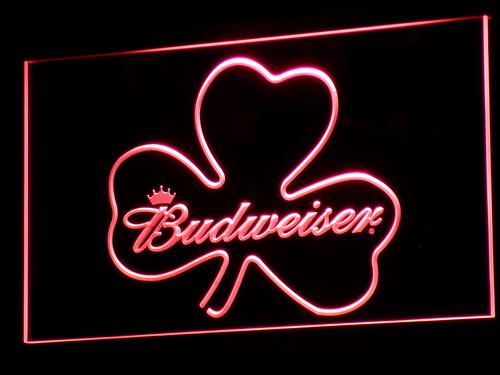Budweiser Shamrock Neon Light LED Sign