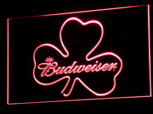 Budweiser Shamrock LED Neon Sign