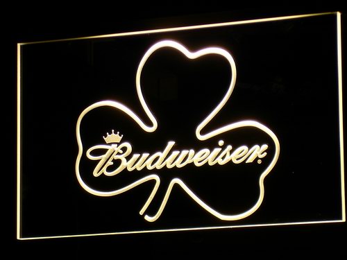 Budweiser Shamrock LED Neon Sign