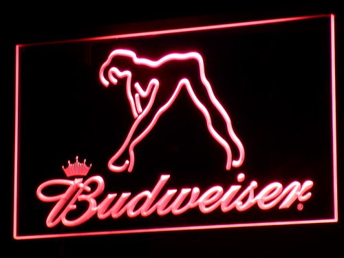 Budweiser Exotic Dancer Stripper LED Neon Sign