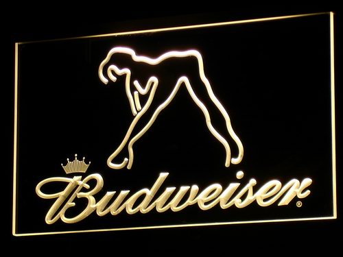 Budweiser Exotic Dancer Stripper LED Neon Sign