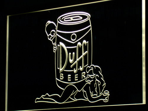 Duff Simpsons Beer Neon Light LED Sign