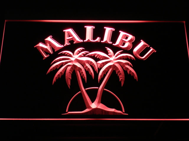 Malibu Logo Beer Bar Pub LED Neon Sign