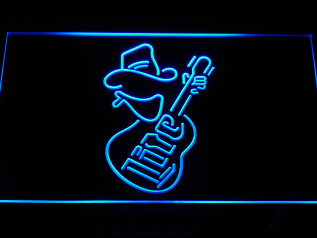Miller Lite Cowboy With Guitar LED Neon Sign