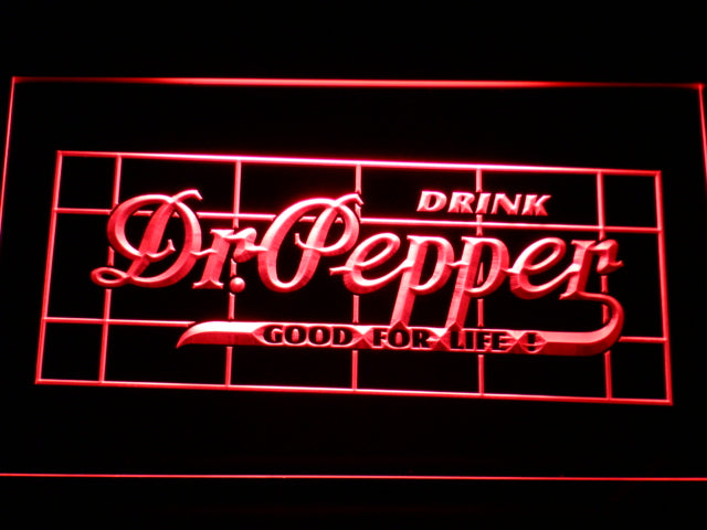 Dr Pepper Drink Good For Life LED Neon Sign