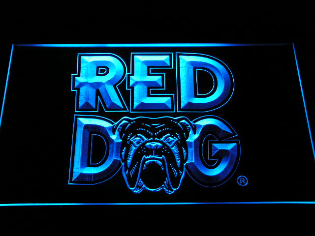 Red Dog Beer Neon Light LED Sign