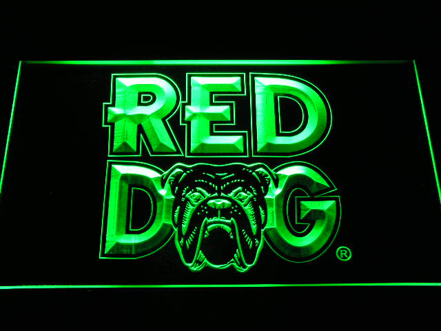 Red Dog Beer Neon Light LED Sign