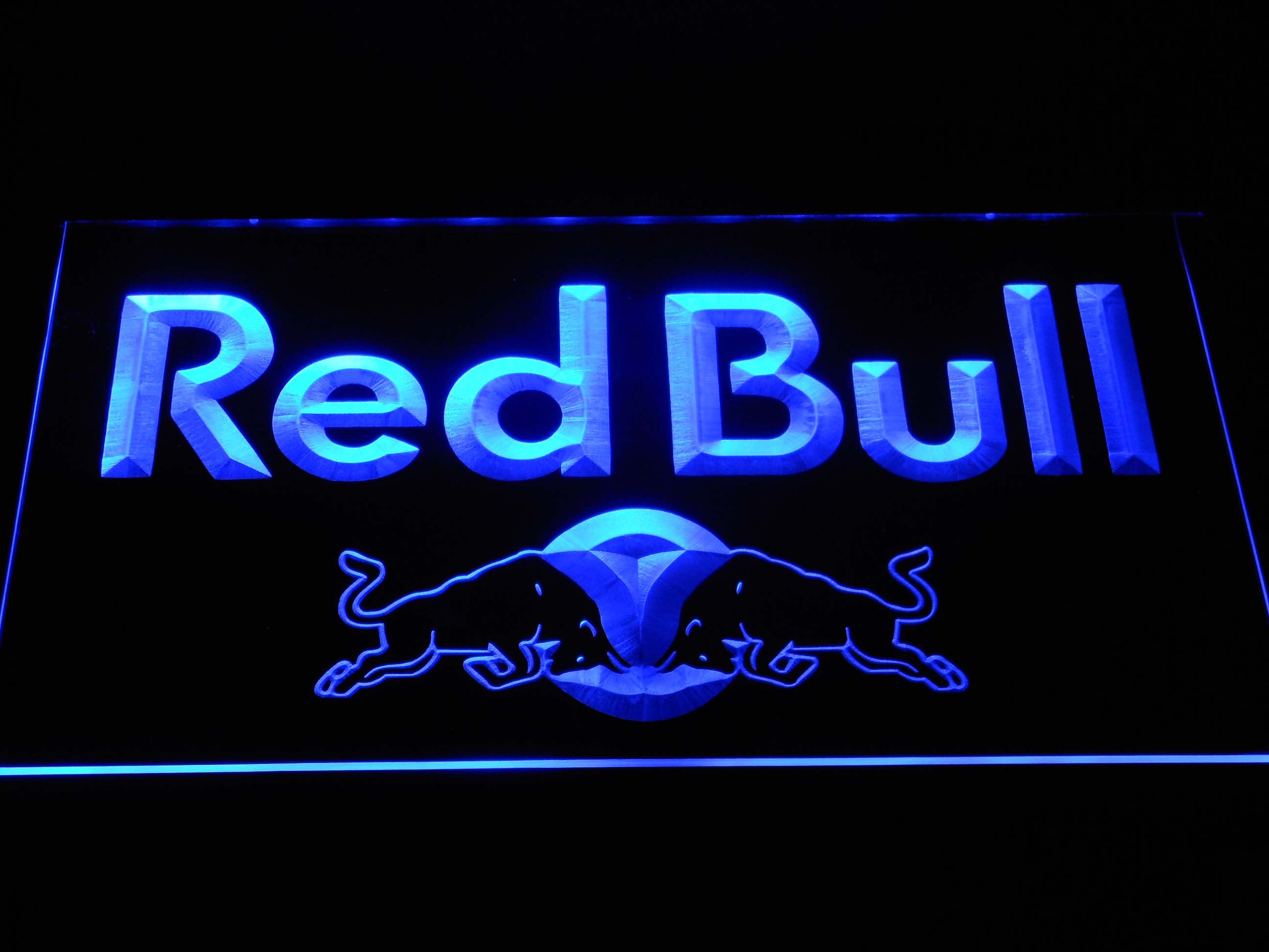 Red Bull Wordmark LED Neon Sign