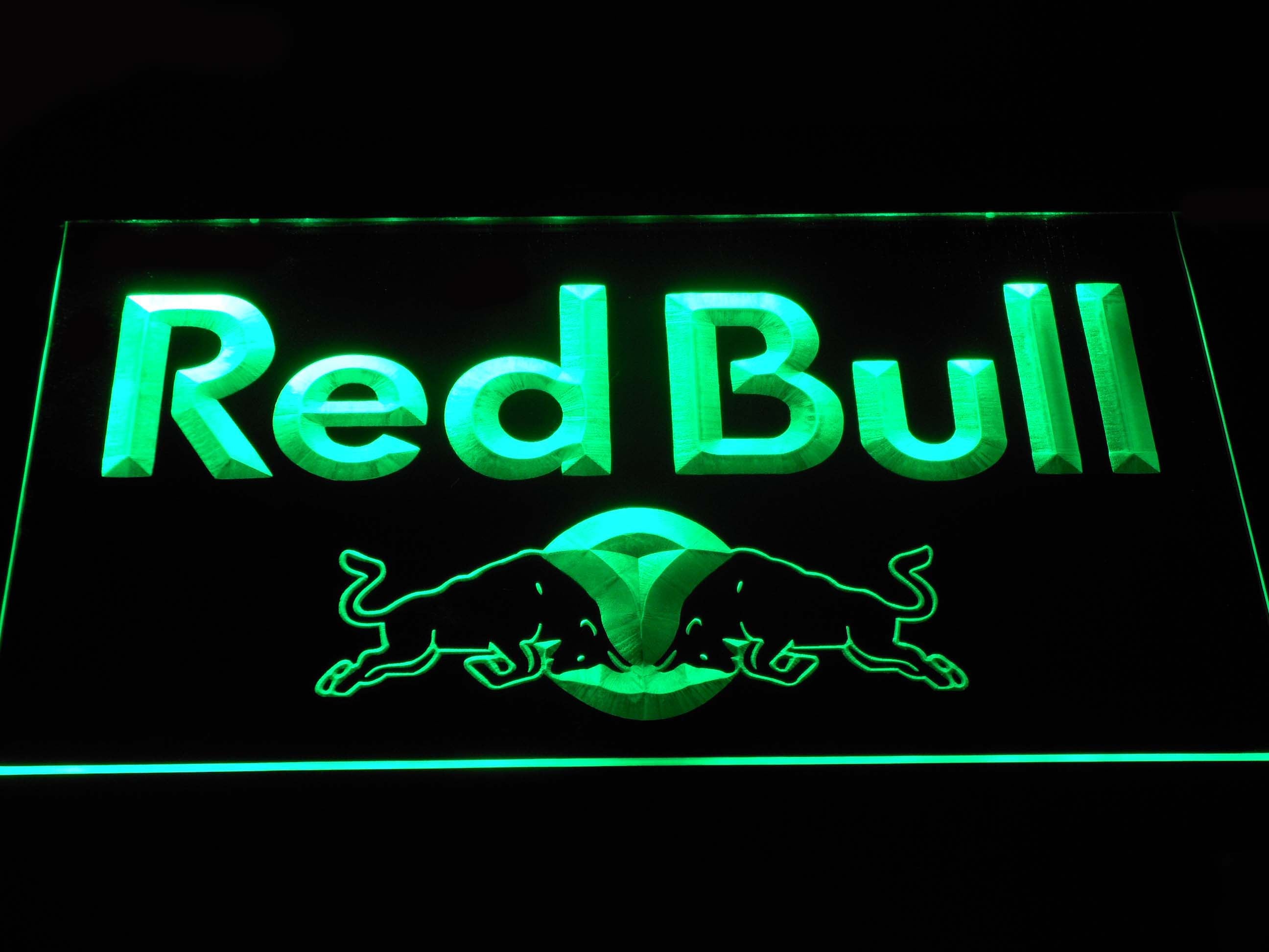 Red Bull Wordmark LED Neon Sign