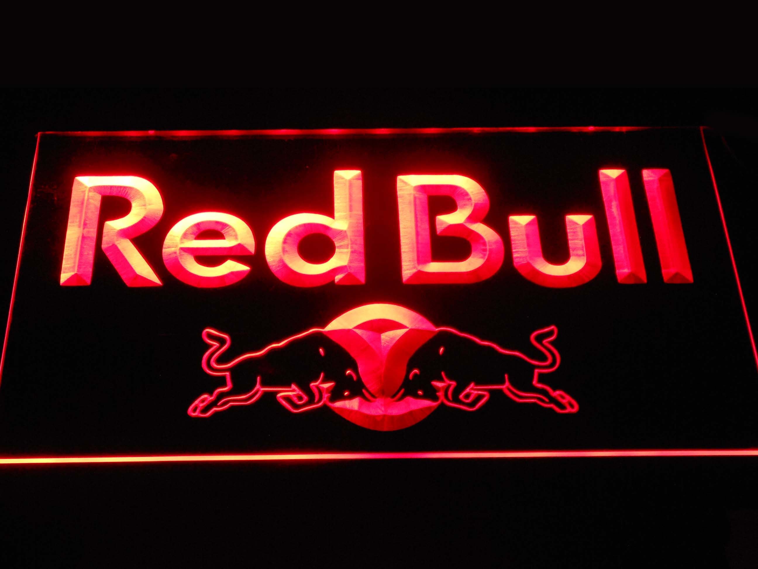 Red Bull Wordmark LED Neon Sign