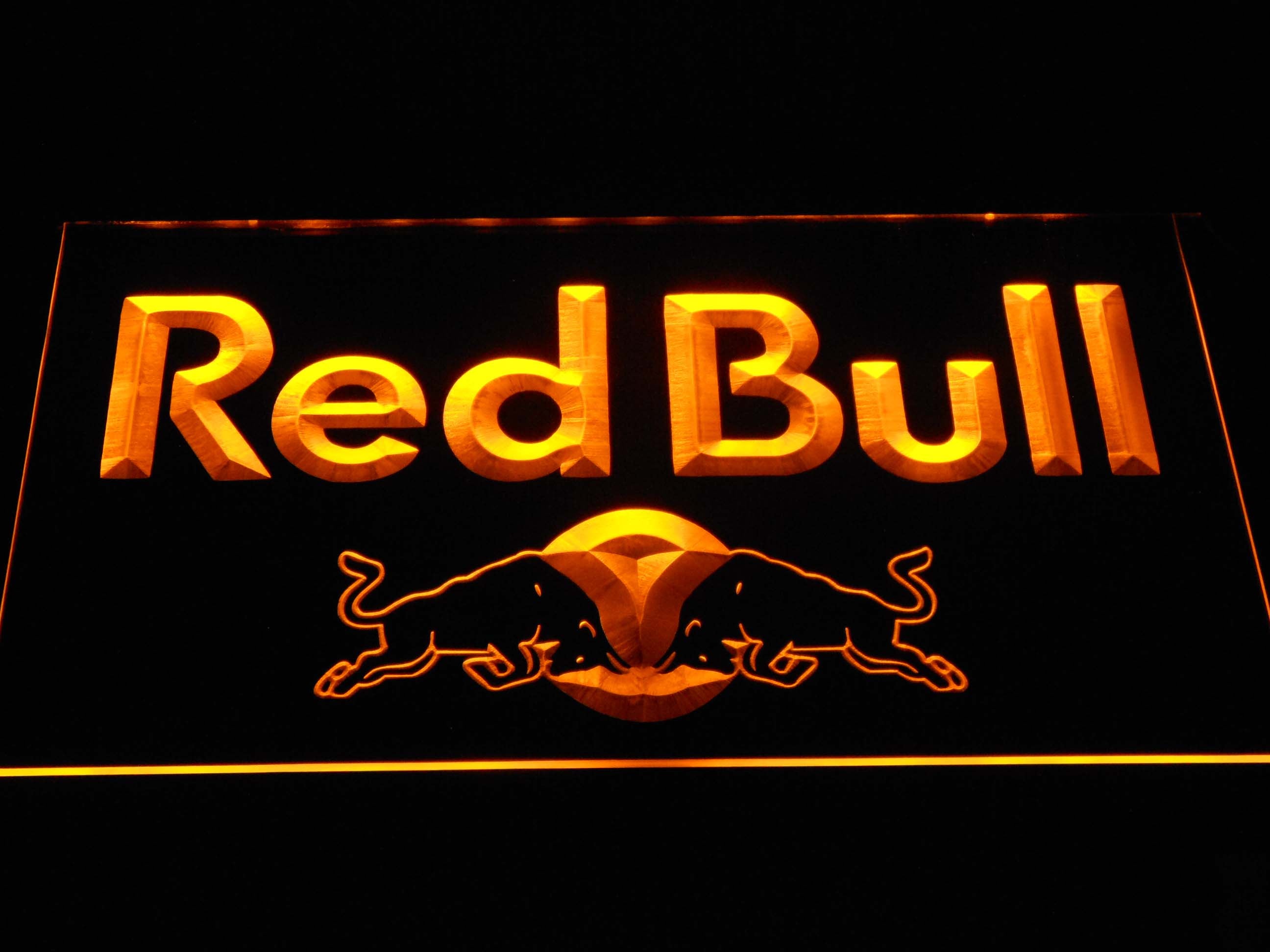 Red Bull Wordmark LED Neon Sign