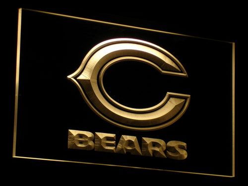 Chicago Bears Super Bowl Bar Neon Light LED Sign
