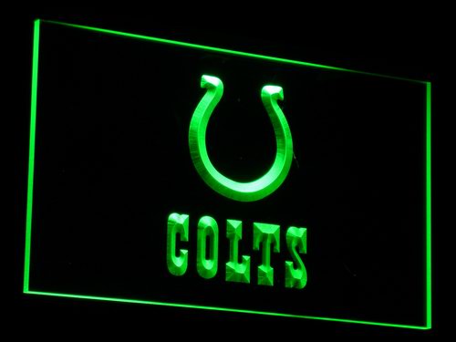 Indianapolis Colts Logo Football Neon Light LED Sign Man Cave Light Up Sign