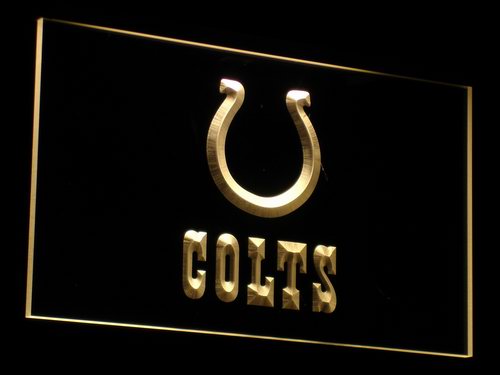 Indianapolis Colts Logo Football Neon Light LED Sign