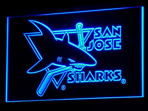 San Jose Sharks Hockey Neon Light LED Sign Man Cave Light Up Sign