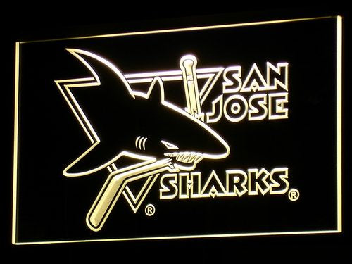 SJS Hockey Neon Light LED Sign