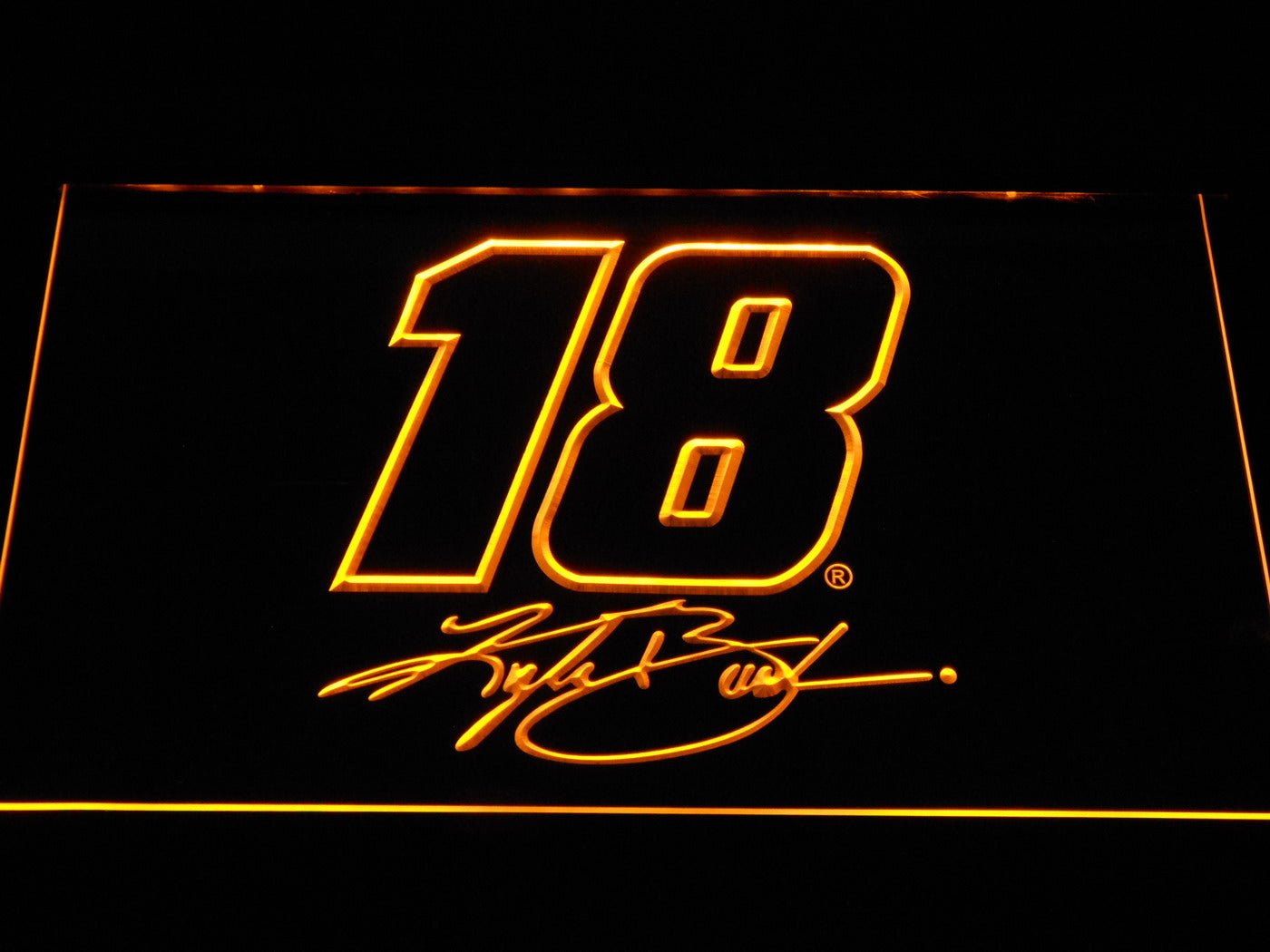 Kyle Busch Signature 18 Neon Light LED Sign