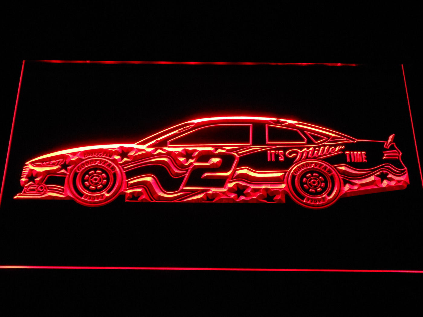 Brad Keselowski Race Car Neon Light LED Sign