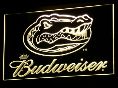 Florida Gators Budweiser Neon Light LED Sign