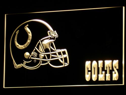 Indianapolis Colts Helmet Neon Light LED Sign