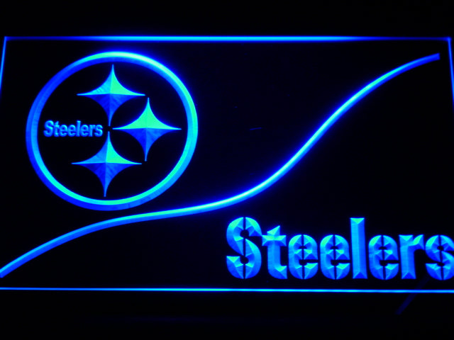 Pittsburgh Steelers Split Neon Light LED Sign
