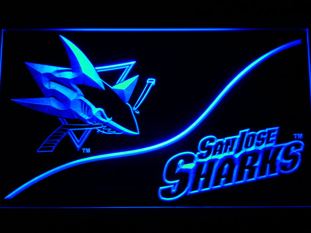 San Jose Sharks Split Neon Light LED Sign