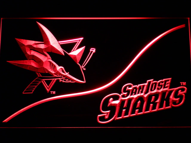 San Jose Sharks Split Neon Light LED Sign