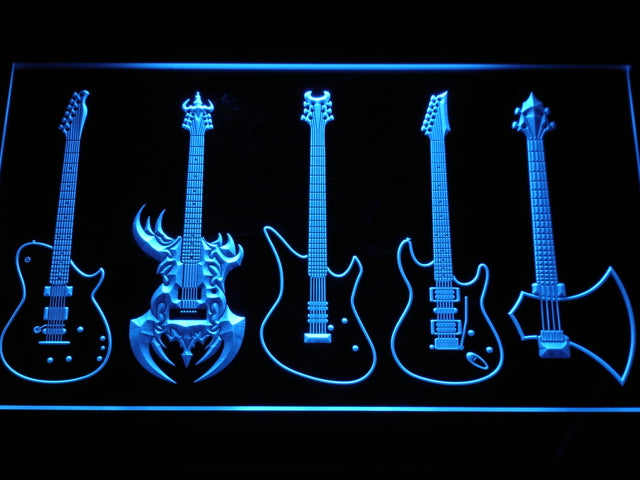 Guitar Weapons Band Music Neon Light LED Sign