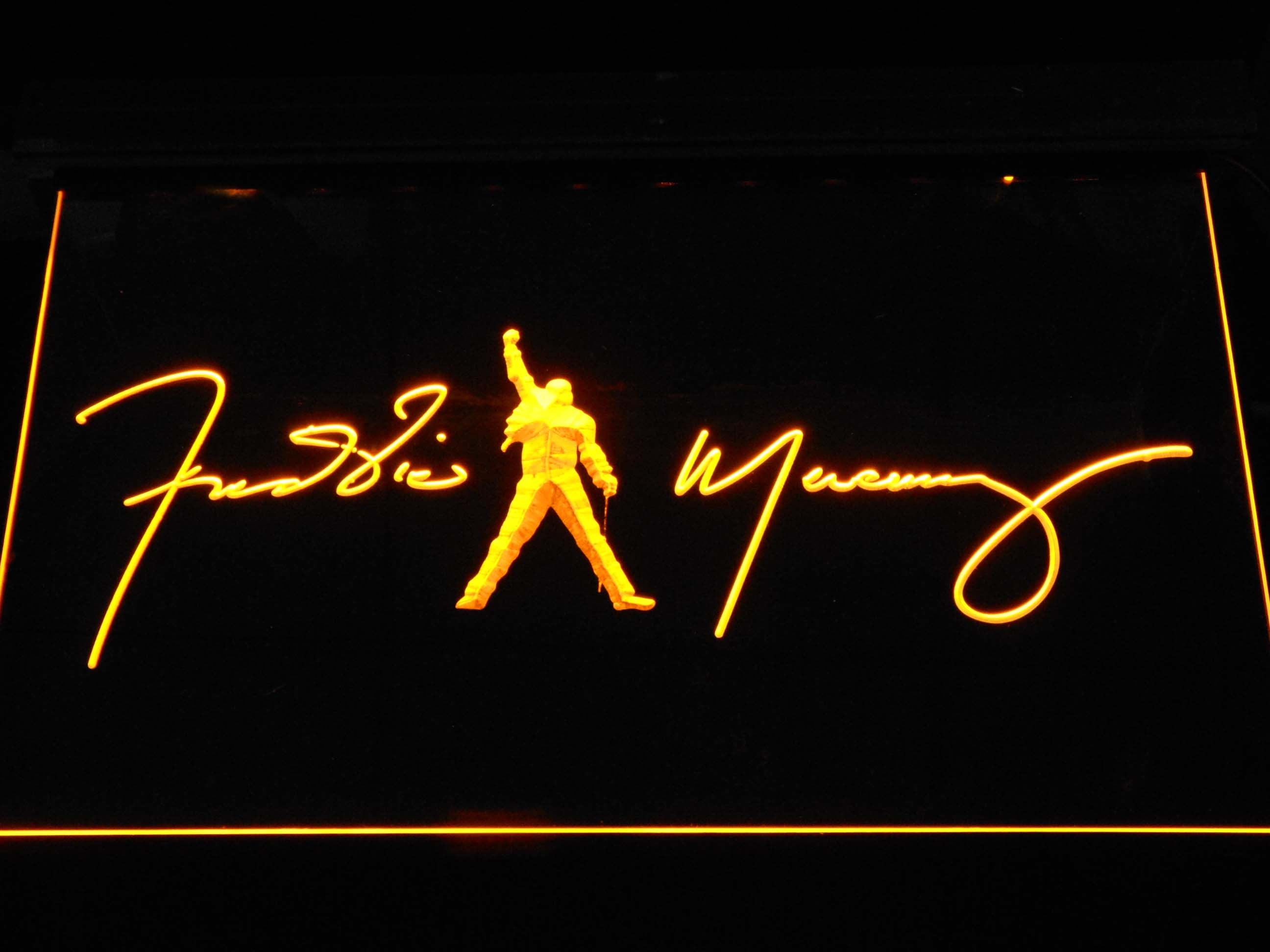 Freddie Mercury Signature Neon Light LED Sign